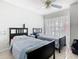 Shared bedroom with two beds, a ceiling fan, and a window, creating a comfortable space at 2314 Cormorant St, Kissimmee, FL 34743