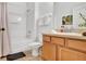 Well-maintained bathroom with shower and tub combination, a vanity, and essential fixtures at 2343 Caravelle Cir, Kissimmee, FL 34746