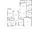 Detailed floor plan showcasing the layout of the home including bedrooms, bathrooms, kitchen, and living spaces at 2359 Baronsmede Ct, Winter Garden, FL 34787