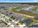 Aerial view of modern homes near a community green space, showing meticulous planning and amenities at 2372 Orchid Dr, Davenport, FL 33837