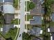Aerial view of the property highlighting its location on a tree-lined street within a quiet residential neighborhood at 478 N Sundance Dr, Lake Mary, FL 32746