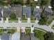 An aerial view shows the well-maintained neighborhood with neatly arranged homes and tree-lined streets at 478 N Sundance Dr, Lake Mary, FL 32746