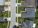 Aerial view of the property showcasing its well-maintained lawn, patio, and proximity to nearby homes in the neighborhood at 478 N Sundance Dr, Lake Mary, FL 32746