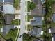 Aerial view of the property highlighting its location on a tree-lined street within a quiet residential neighborhood at 478 N Sundance Dr, Lake Mary, FL 32746