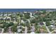 Aerial view displays property and the waterfront community located near the river at 60 Palmetto Dr, Ormond Beach, FL 32176