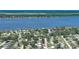 Aerial view displays property and the waterfront community located near the river at 60 Palmetto Dr, Ormond Beach, FL 32176