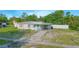 Charming single-story home featuring a covered carport, complemented by a well-maintained lawn and inviting turquoise front door at 624 Cardinal St, Ocoee, FL 34761