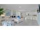 Open-concept living room flowing into the kitchen, perfect for entertaining at 7185 Cow Prairie Rd, St Cloud, FL 34773