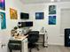 Bright, functional office space with a dual-monitor setup and modern decor at 932 S Lake Sterling Ct, Casselberry, FL 32707