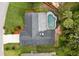 This aerial shows the property's layout, including a screened pool, private backyard, and mature landscaping at 126 Duncan Trl, Longwood, FL 32779