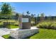 Dog park sign with landscaped entry and designated space at 13227 Spring Grove Way, Winter Garden, FL 34787