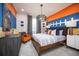 Themed bedroom features unique decor, comfortable furnishings, and ample natural light at 1341 Lumpini St, St Cloud, FL 34771
