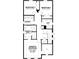 Floor plan displaying bedrooms, bathrooms, and laundry on the second floor layout at 1354 Twelve Oaks Rd, St Cloud, FL 34771