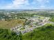 A captivating aerial view of a neighborhood with a pond, showcasing its serene atmosphere and well-maintained surroundings at 1382 Foltz Loop, Oakland, FL 34787