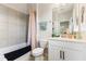 Bright bathroom featuring a shower-tub combination and white vanity at 1382 Foltz Loop, Oakland, FL 34787