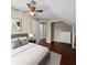 Comfortable bedroom with closet, ceiling fan, and neutral tones for a relaxing ambiance at 1413 Brookebridge Dr, Orlando, FL 32825