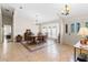 Open dining room featuring a large window bay and decorative tile flooring at 14612 Bray Rd, Orlando, FL 32832