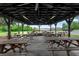 Large outdoor pavilion equipped with picnic tables, offering a shady spot for gatherings at 14612 Bray Rd, Orlando, FL 32832