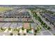 Aerial view showcasing the property's location in a residential neighborhood with easy access to the main road and nearby amenities at 1505 Nassau Point Trl, Kissimmee, FL 34747