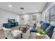Comfortable living area with stylish decor, plush seating, and a view of the entryway and exterior at 1533 Fort Smith Blvd, Deltona, FL 32725