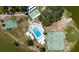 Aerial view of the pool and other recreational facilities at 1543 Club Cir, Lakeshore, FL 33854