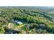 Beautiful aerial shot of homes surrounded by dense trees and a tranquil pond, displaying the peaceful community at 2487 River Tree Cir, Sanford, FL 32771