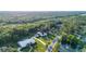Aerial view of estate homes showcasing the surrounding greenery, mature trees, and landscaping at 2487 River Tree Cir, Sanford, FL 32771