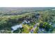 Expansive estate with a manicured lawn, a swimming pool, and a tranquil pond, all framed by lush greenery at 2487 River Tree Cir, Sanford, FL 32771