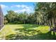 Spacious backyard with mature trees and lush grass providing a private and natural setting for outdoor enjoyment at 2487 River Tree Cir, Sanford, FL 32771