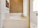 Well lit bathroom with granite countertops, a shower and a separate tub at 283 Lakay Pl, Longwood, FL 32779