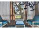 Enclosed balcony with comfortable seating offering a tranquil view of the surrounding landscape and outdoor scenery at 5545 Devonbriar Way # 206, Orlando, FL 32822