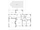 Detailed floor plan illustrating layout of the house, including the kitchen, bedrooms, and living areas at 676 Dunblane Dr, Winter Park, FL 32792
