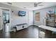 Large office space with modern decor, dark floors, and plenty of natural light at 731 Arbor Pointe Ave, Minneola, FL 34715