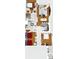Detailed floor plan showcasing open-concept living space with multiple bedrooms and bathrooms at 7650 Whisper Way # 104, Reunion, FL 34747