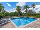 Private swimming pool with a hot tub and lounge chairs for relaxing outdoors at 796 Desert Mountain Ct, Reunion, FL 34747