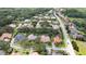 Community aerial view showcasing tree-lined streets and well-manicured properties at 8531 Cypress Hollow Ct, Sanford, FL 32771