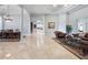 Open concept living area flows from the dining room with views of the great room and kitchen at 8531 Cypress Hollow Ct, Sanford, FL 32771