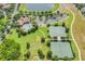 Bird's eye view of community amenities including a pool, playground, tennis courts, and basketball courts at 15647 Braintree Ln, Winter Garden, FL 34787