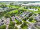 Aerial view of a home in a neighborhood with lake views and manicured lawns at 15647 Braintree Ln, Winter Garden, FL 34787