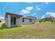This backyard has a patio, sliding glass doors and view of the home at 17363 Million Lakes Ct, Clermont, FL 34714
