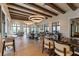 Bright and spacious dining area with tables, chairs, and large windows that offering community views at 1809 Tropical Palms Cir, Kissimmee, FL 34747