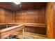 Private sauna room with wooden benches, perfect for relaxation and wellness at 400 E Colonial Dr # 910, Orlando, FL 32803