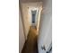 Hallway featuring neutral carpet, white walls and trim and doorways leading to bedrooms at 436 Hammerstone Ave, Haines City, FL 33844