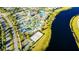 An aerial view of the community's luxurious resort-style pool, playground, and water features at 4530 Narrative Ln, Kissimmee, FL 34746