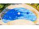 Aerial view of a splash pad with water features on a light tan stone surface at 4530 Narrative Ln, Kissimmee, FL 34746
