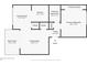 Layout of the home featuring a living room, primary bedroom, and back patio at 5083 Eaglesmere Dr # A12, Orlando, FL 32819