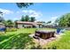 Large backyard features a hot tub, fire pit, and space to entertain friends at 891 Licaria Dr, Ocoee, FL 34761