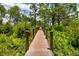 Wooded pathway with railings and lush greenery, perfect for a relaxing nature walk at 9253 Tibet Pointe Cir, Windermere, FL 34786