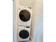 Stackable Samsung washer and dryer located in unit at 947 Bird Bay Ct # 205, Lake Mary, FL 32746