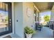 Cozy front porch with bench seating and decorative accents, perfect for relaxing and enjoying the outdoors at 11479 Satire St, Orlando, FL 32832